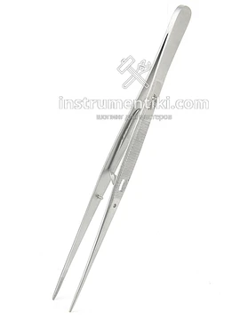 Пинцет с фиксатором 160 мм прямой SN1001773