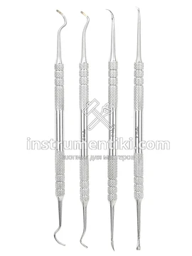 Комплект для снятия зубных отложений (4 предмета) SN1000179