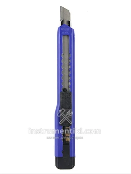 Нож канцелярский мини "Fit" пластик син. 135 мм (10209) DG1002945